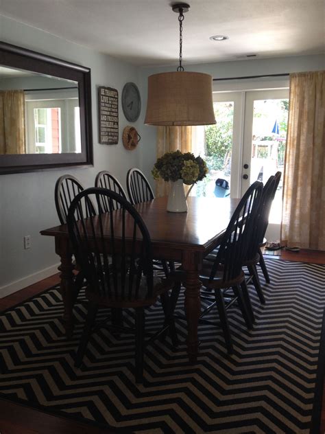 Earn 10% back in rewards 1 when you shop with your pottery barn credit card. My dining room...light fixture from Pottery Barn, Chevron ...