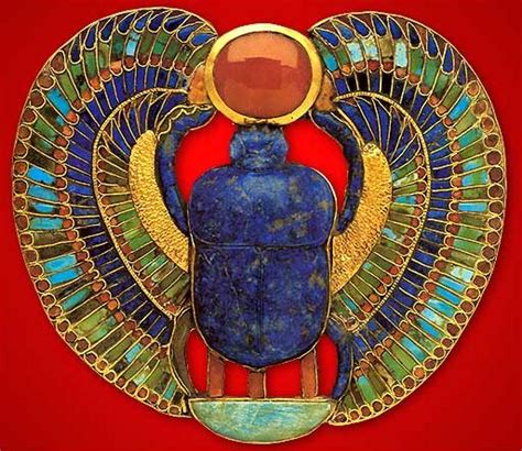 Egypt Picture Pectoral In The Form Of A Winged Scarab