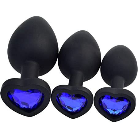Amazon Com Anal Sex Trainer 3PCS Silicone Jeweled Butt Plugs Eastern