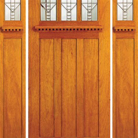 Solid Mahogany Front Entry Door Stain Glass Wood Doors Toronto