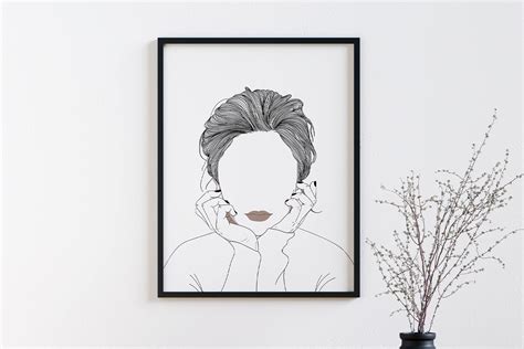 minimalist printable wall art graphic by saydung89 · creative fabrica