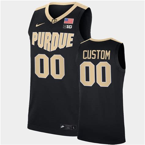 Mens Purdue Boilermakers Custom Nike Black College Game Basketball Jersey