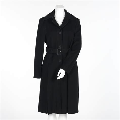 Burberry Black Woolcashmere Coat 121313 Sold 529