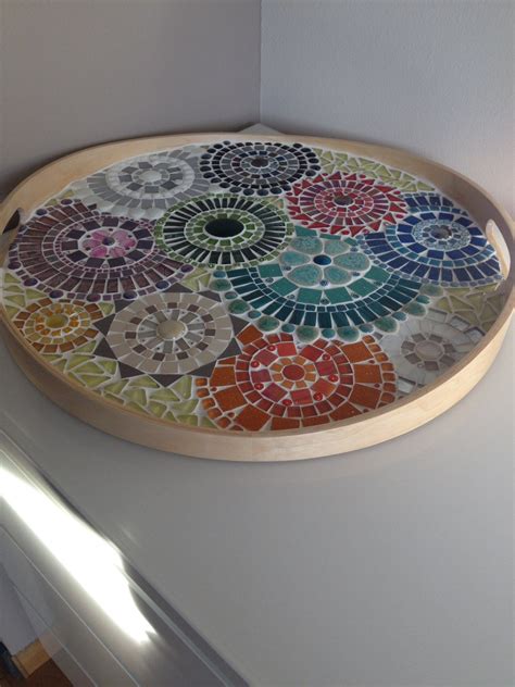 Mosaic Design Bowlhandcrafted Mosaic Tray Mosaic Art Home