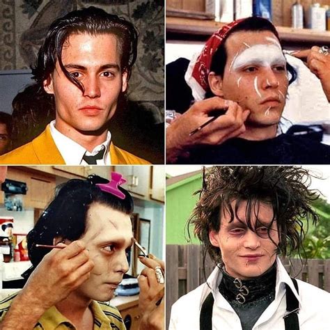 Edward Scissorhands Johnny Depp For Edward Scissorhands Johnny Depp Movie Makeup Prosthetics
