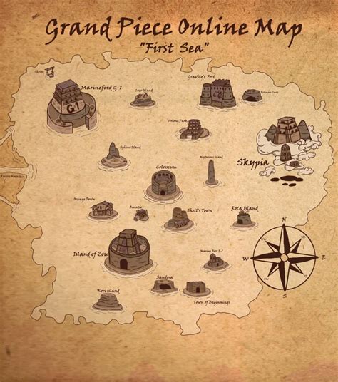 Gpo Map All Islands And Locations In Grand Piece Online Updated