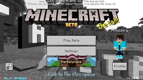 Minecraft Pe Beta 116051 Apk Download With Xbox Update Youtube