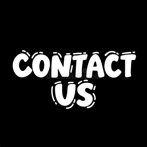 Contact Us Isolated On White Contact Us Sticker Contact Us Peeler