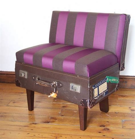 Cute Chair Made From An Old Suitcase Recycled Furniture Cool