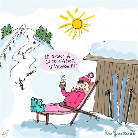 Vacances Ski Humour Les Griottes Papotent