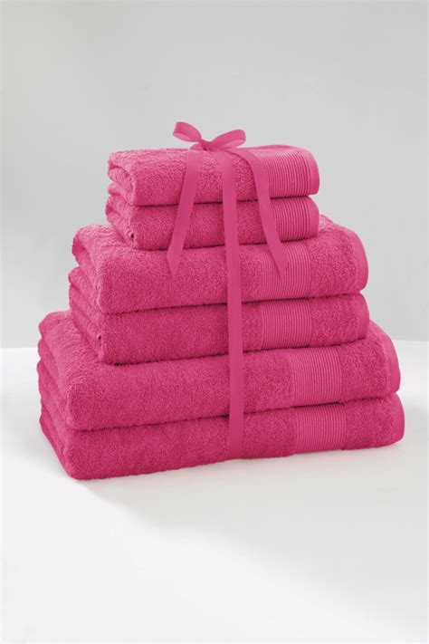 Buy 6 Piece Bright Pink Towel Bale From The Next Uk Online Shop Pink