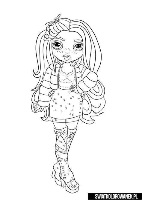 Rainbow High Dolls Free Coloring Pages