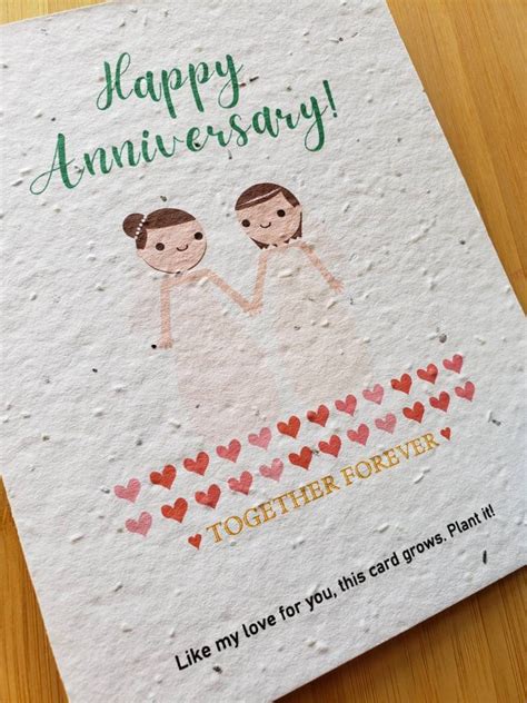 Same Sex Card Lesbian Anniversary Card Gay Card Same Sex Etsy