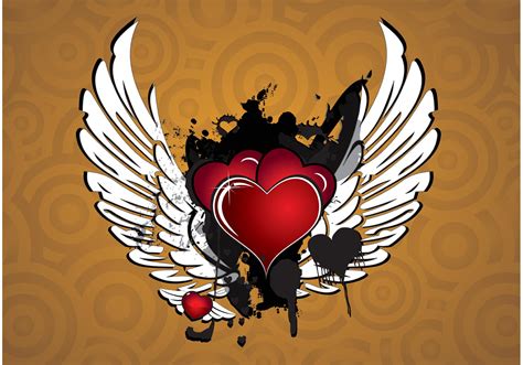 Winged Heart Vector Download Free Vector Art Stock Graphics And Images