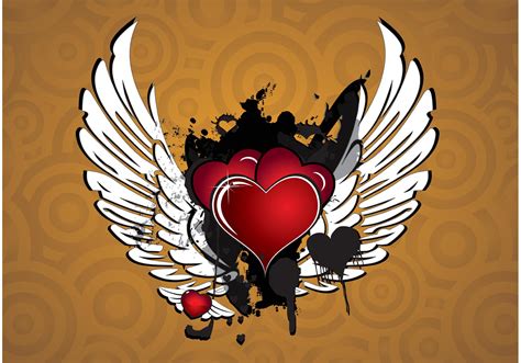 Download Winged Heart Vector - Download Free Vector Art, Stock ...