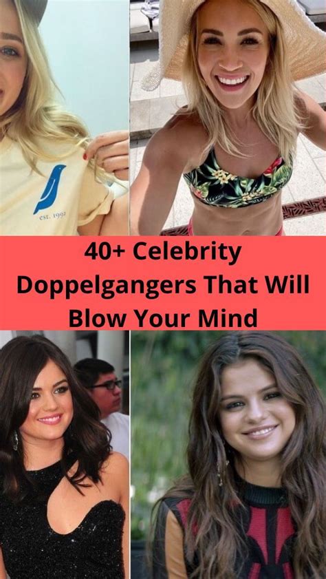 40 Celebrity Doppelgangers That Will Blow Your Mind Celebrity Doppelganger Celebrities