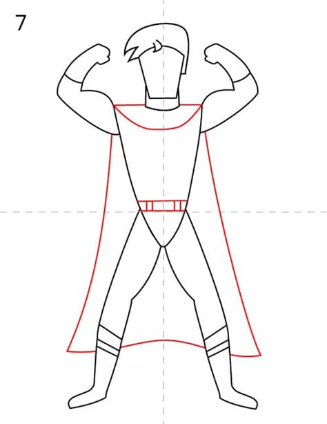 How To Draw A Superhero Easy Drawing Tutorial For Kids Mrs Merry