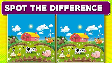 Spot The Difference Printable Easy