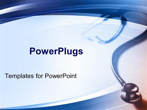 Powerpoint Template Simple Medical Theme With Stethoscope