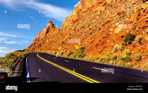 Highway 89 At The Grand Canyon Vista Point Between Marble Canyon And