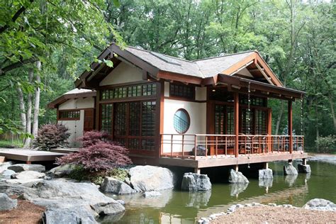 Exteriors Of Japanese Houses Asian Inspired Tea House