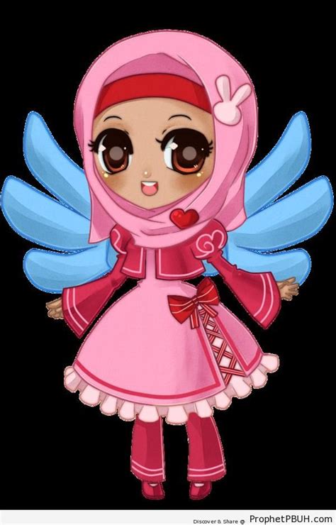 Girl In Hijab Manga Drawing Chibi Drawings Cute Muslim Characters