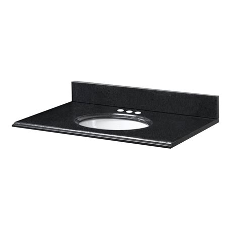 Tiger skin red collection vanity top, 37. Pegasus 37-Inch W x 19-Inch D Granite Vanity Top in Black ...