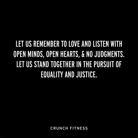 Crunch Fitness On Twitter Let Us Remember To Love And Listen With