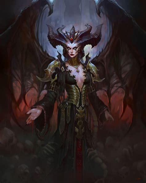 Artstation Lilith From Diablo Fanart Šárka Š Claina In 2021