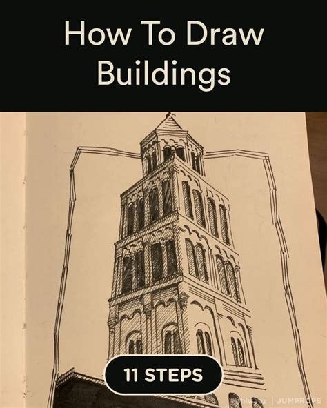 How To Draw Buildings Video Video Architecture Drawing