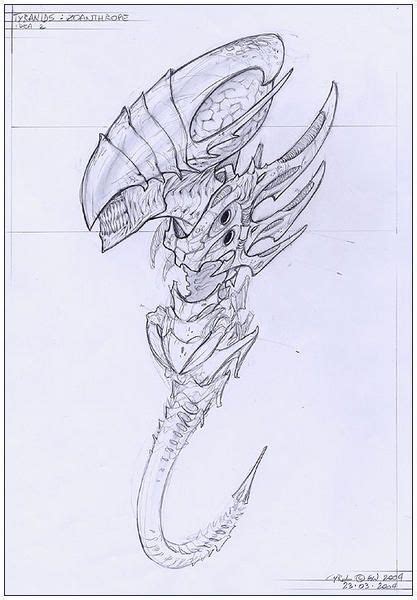 A Tyranid Sketch By Roberto Cirillo Warhammer Art Tyranids