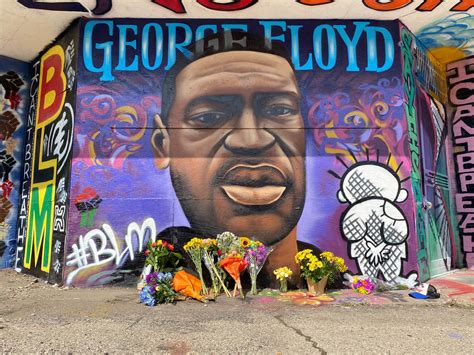 In the year since george floyd was murdered, we have seen uproar, protest, conflict and change. Artists Paint George Floyd Memorial on Riverwest-Harambee ...