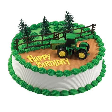 John Deere Party Cake Decoration Kit Tractor Style Tractor Cupcake Cake