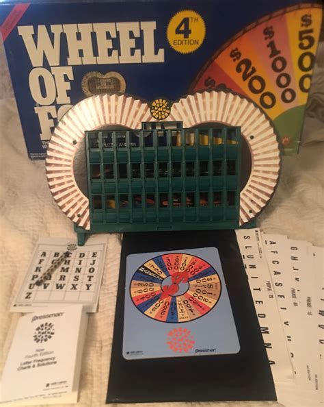 Vintage Wheel Of Fortune Board Game 4th Edition 1988 Etsy