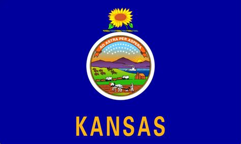 Free Printable Kansas State Flag And Color Book Pages 8½ X 11