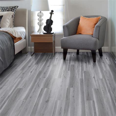 Grey Vinyl Plank Flooring Living Room Design Ideas