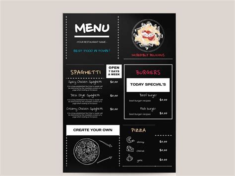 Nutrition facts label images for fda. Food Menu - free Google Docs Template by Google Docs ...