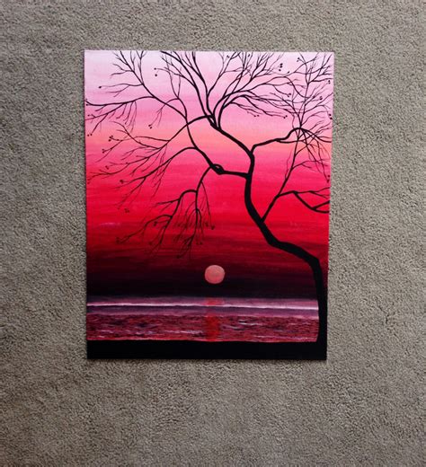 Where can i find my mother's day crafts? Original Sunset Painting 20x16 Wall Art Large Wall by ...