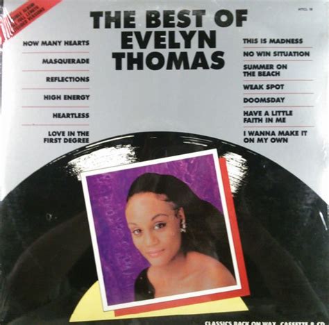 Evelyn Thomas ‎ The Best Of Evelyn Thomas 2lp Masquerade High