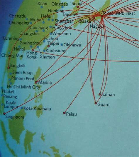 The Timetablist Delta Air Lines The East Asiapacific Routes January