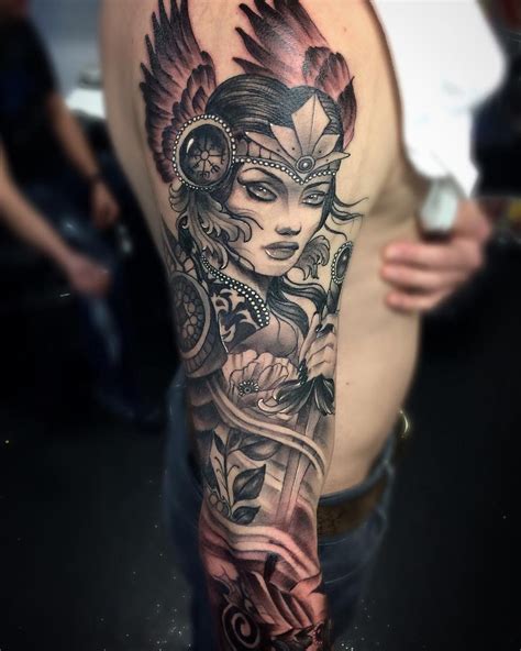See more ideas about valkyrie tattoo, valkyrie, tattoos. Valkyrie sleeve in progress from a few weeks ago. Mostly ...