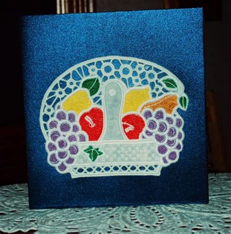 With a huge variety of themes, designs and color combinations, you'll have an endless list of options to choose from! Cutwork Fruit Basket - Advanced Embroidery Designs