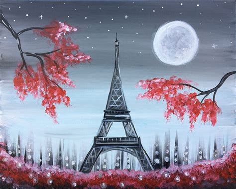 A Night In Paris Painting Party With The Paint Sesh