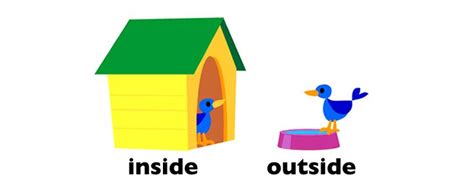 She threw the ball and he caught it. Spatial Concepts: Inside and Outside | Kindergarten ...