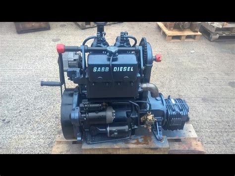 The twin exhaust system is by librapro. SABB Engine For Sale Marine Enterprises Ltd, Dorchester