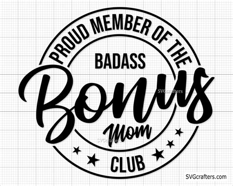 Bonus Mom Club Svg Step Mom Svg Mom Svg Bonus Mom Svg Bad Etsy Canada