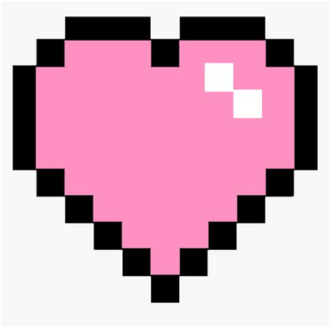 Pixel Clipart Pink Pixel Heart Transparent Hd Png Download Kindpng