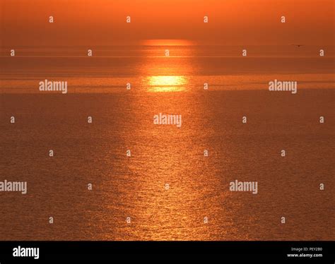 Dawn Over The Sea Sea Of Azov Sunrise Stock Photo Alamy