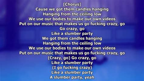britney spears slumber party feat tinash lyrics video youtube