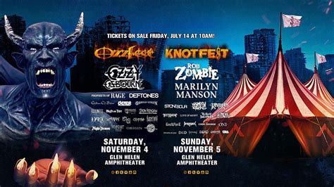 Ozzfest Meets Knotfest 2017 Lineup Revealed Louder